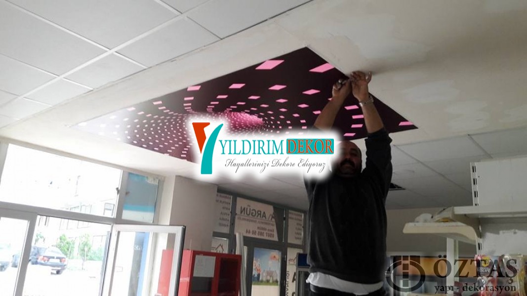 3d Boyutlu Gergi Tavan Uygulamaları