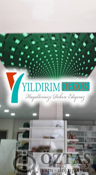 3d Boyutlu Gergi Tavan Uygulamaları