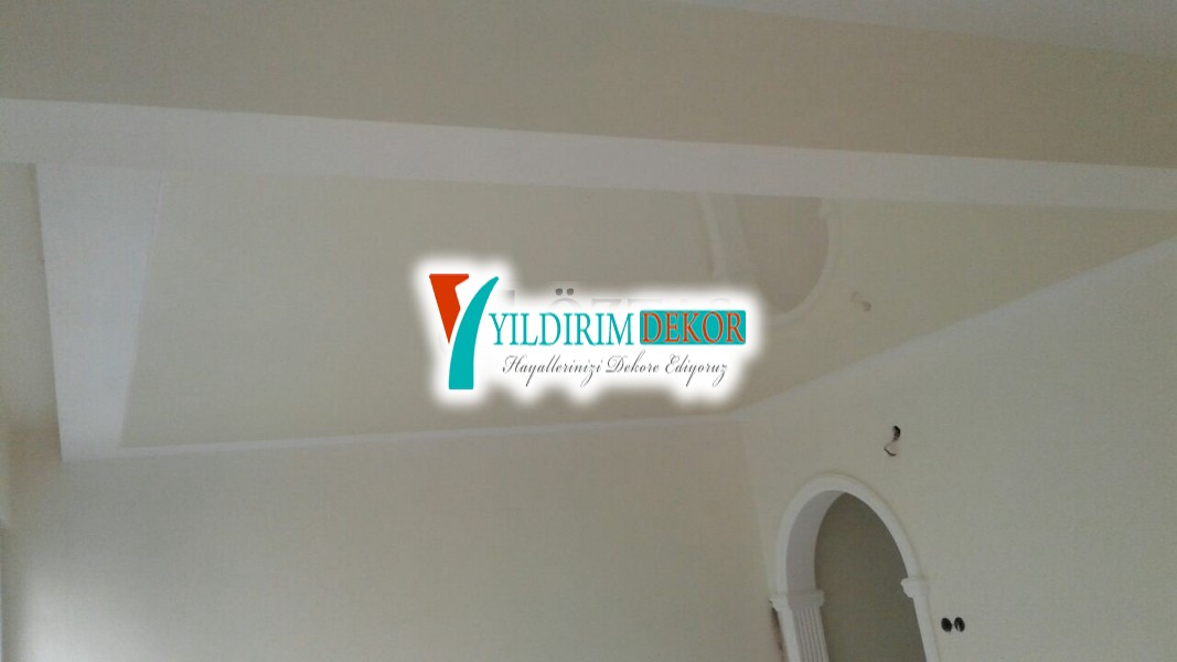 Lake gergi tavan Krem rengi uygulması