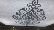 Nak�� S�slemeli Gergi tavan, salon gergi tavan �al��mas�