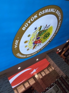 T�rk Bayrakl� ve Dernek Logolu Gergi Tavan